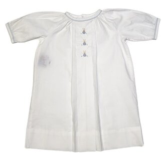 Baby Sen White Hanan Boy Daygown (Bunnies)