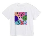 Azarhia Sequin Smiley Boxy Tee