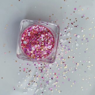Peach Pink Blacklight Glow Face & Body Glitter - Girl Power