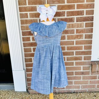 Vignette Harper Dress in Chambray (4T)