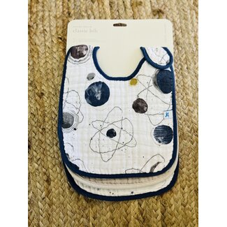 Little Unicorn Cotton Muslin Classic Bib 3 Pack - Planetary