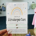Geaux Magnolia Kindergarten Boho Rainbow First Day of School Wish Bracelet - Aqua
