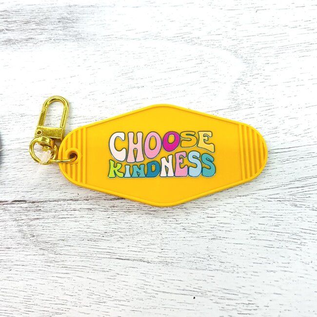 Cleary Lane Co. Motel Keychain | Choose Kindness | Canary