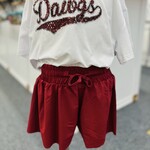 Suzette Collection Fly Away Shorts - Burgundy (7-16)