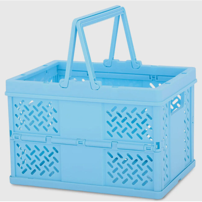 iScream Blue Foldable Storage Crate Small