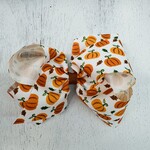 Wee Ones King Grosgrain Bow - Harvest Pumpkin