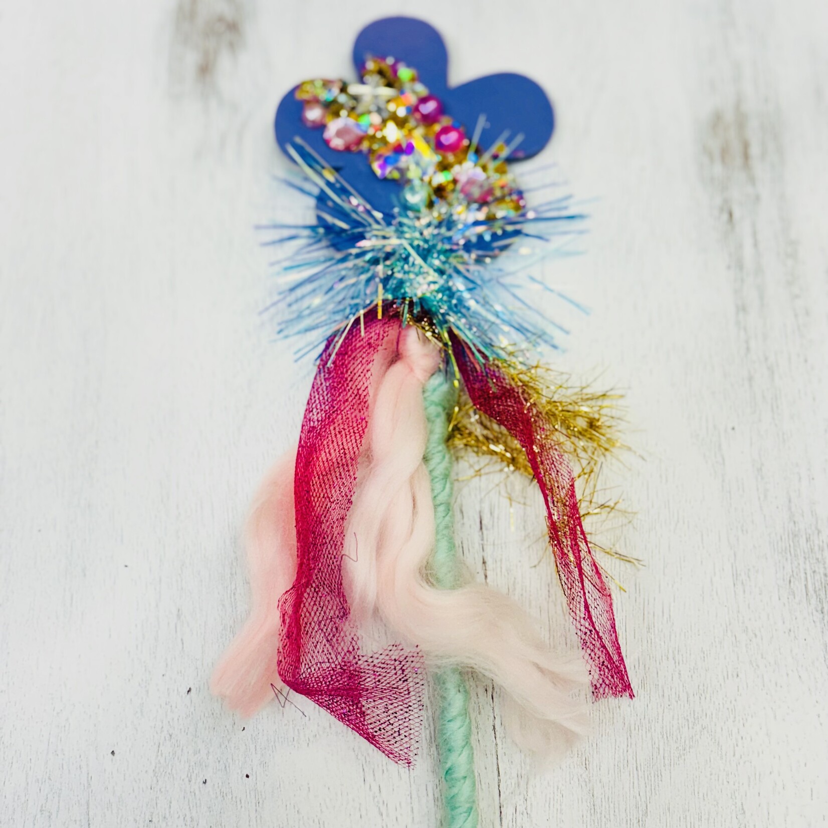 The Twinkled Twig Purple Flower Wand