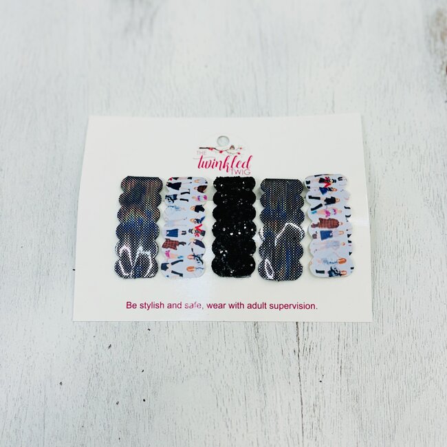 The Twinkled Twig Snap Clip Set of 5 - Iridescent