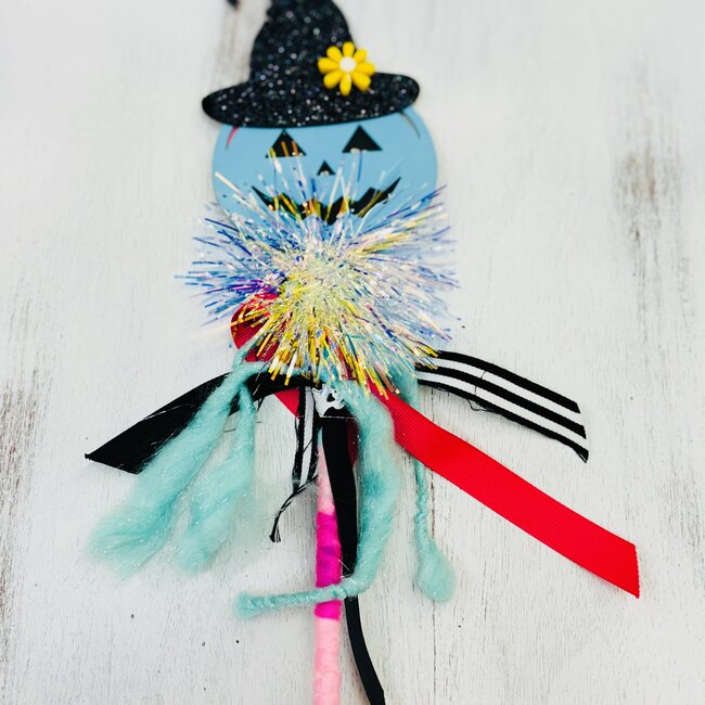 The Twinkled Twig Blue Pumpkin Wand