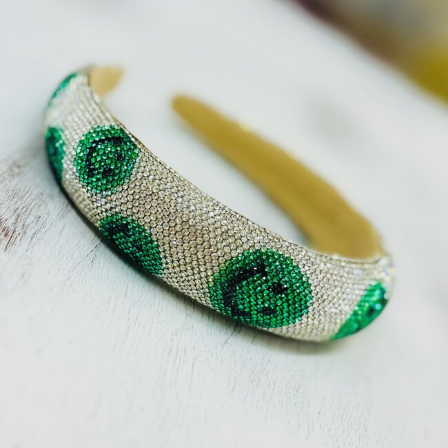 Happy Rhinestone Headband