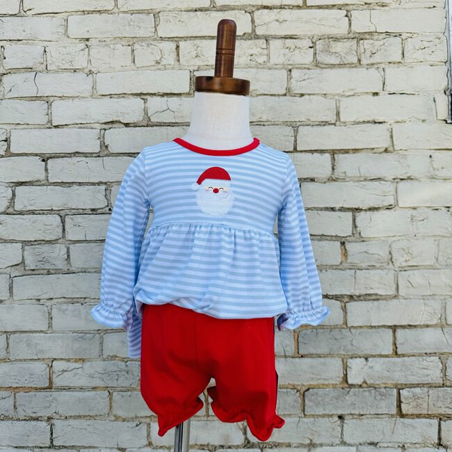 Itsy Bitsy Santa Bloomer Set