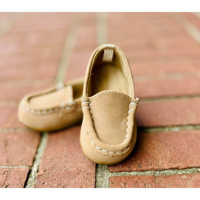 Baby Deer Ian Crib Shoes Tan