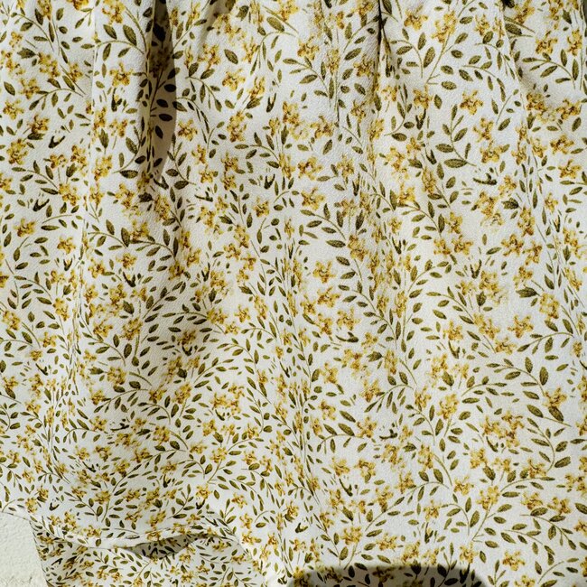 Hayden Girls Elastic Waist Tiered Floral Skirt - Yellow