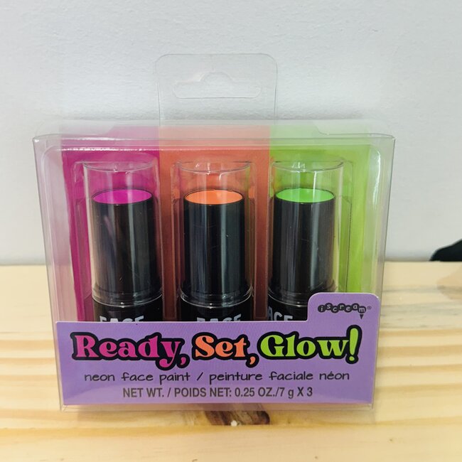 iScream Ready, Set, Glow! Neon Face Paint (set of 3)