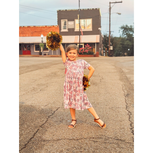 Mila & Rose Cheer S/S Pocket Twirl Dress