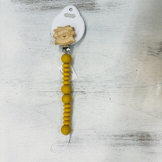 Mud Pie Lion Silicone Paci Clip Mud Pie Lion Silicone Paci Clip