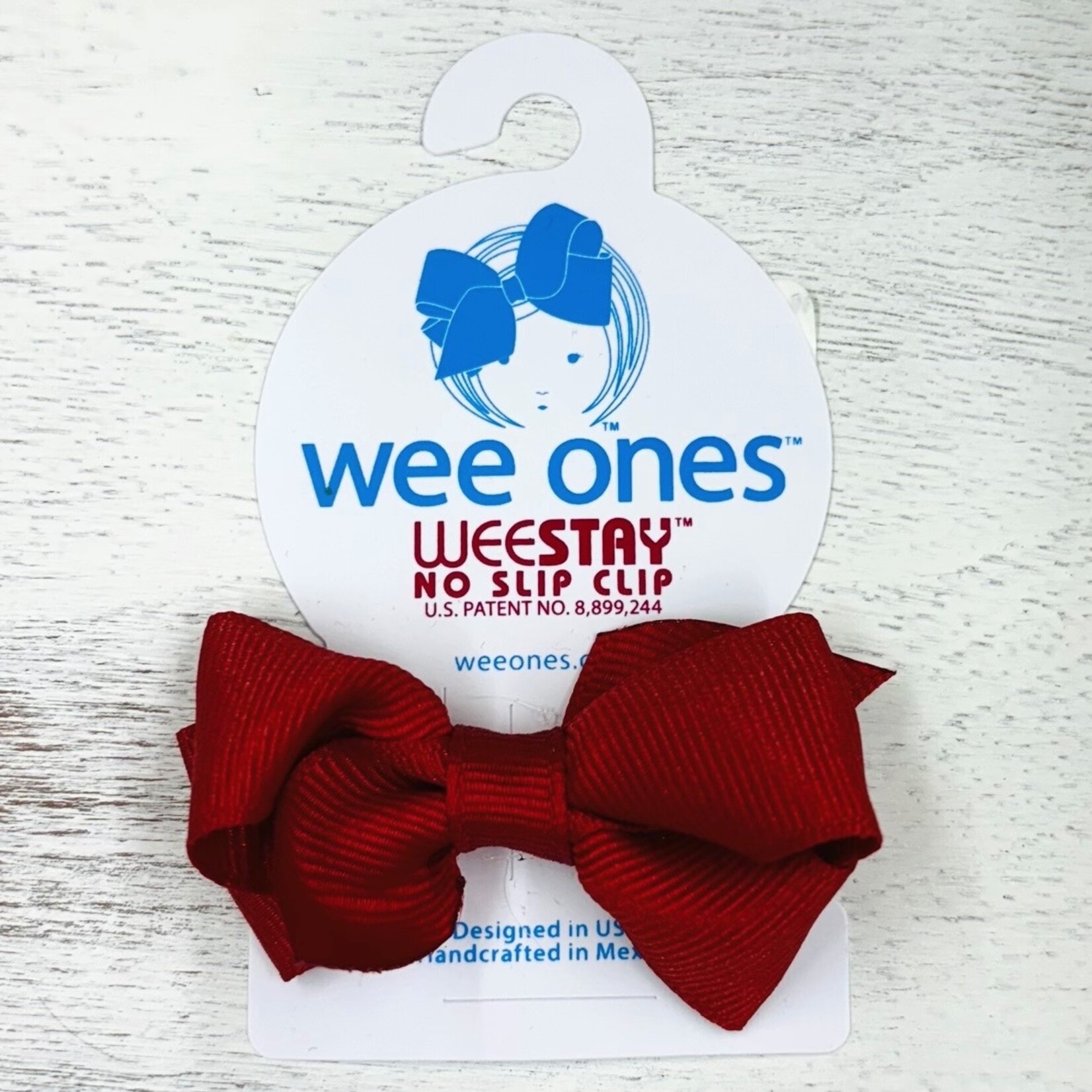 Wee Ones Wee Grosgrain Bow - RED