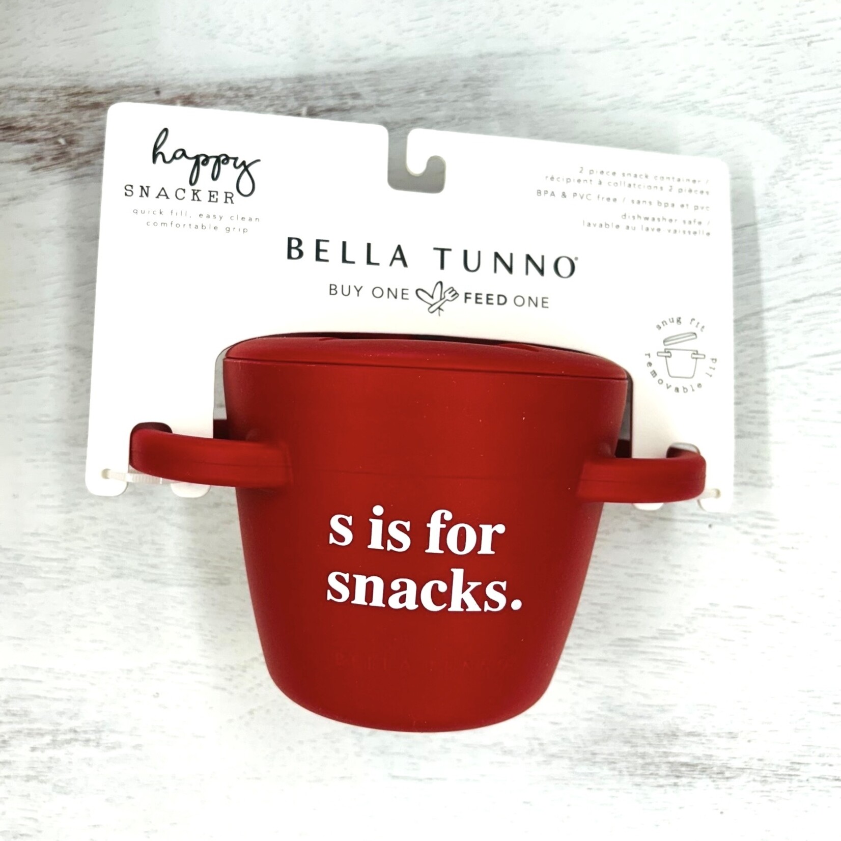 Bella Tunno S is for Snacks Happy Snacker