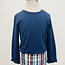 Ruffle Butts Dark Navy LS Ruffle Layering Tee