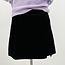 Tractr Jeans Black Velvet Knit Skort