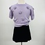 Tractr Jeans Black Velvet Knit Skort