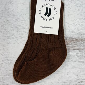 Little Stocking Co. Brownie Cable Knit Knee High Socks