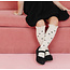 Little Stocking Co. Vanilla Dot Lace Top Knee High Socks