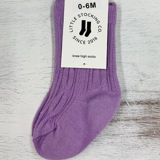 Little Stocking Co. Wisteria Cable Knit Knee High Socks