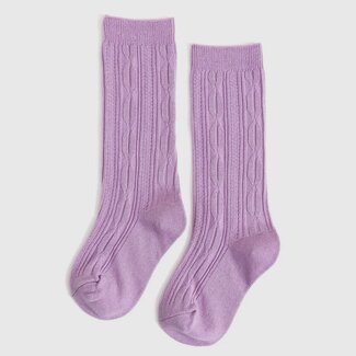 Little Stocking Co. Wisteria Cable Knit Knee High Socks