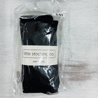 Little Stocking Co. Black Fancy Knit Tights