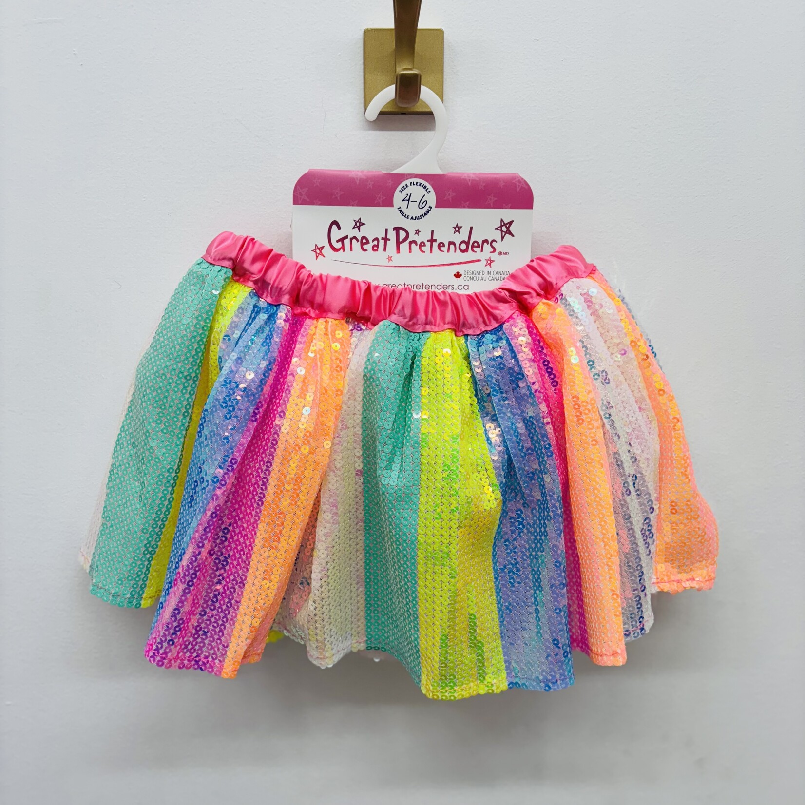 Great Pretenders Sequin Skirt - Stripey Rainbow Great Pretenders Sequin Skirt - Stripey Rainbow
