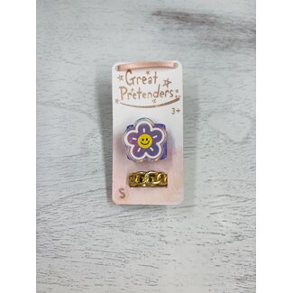 Great Pretenders Chic Sunny Blooms Ring Set (2pc)