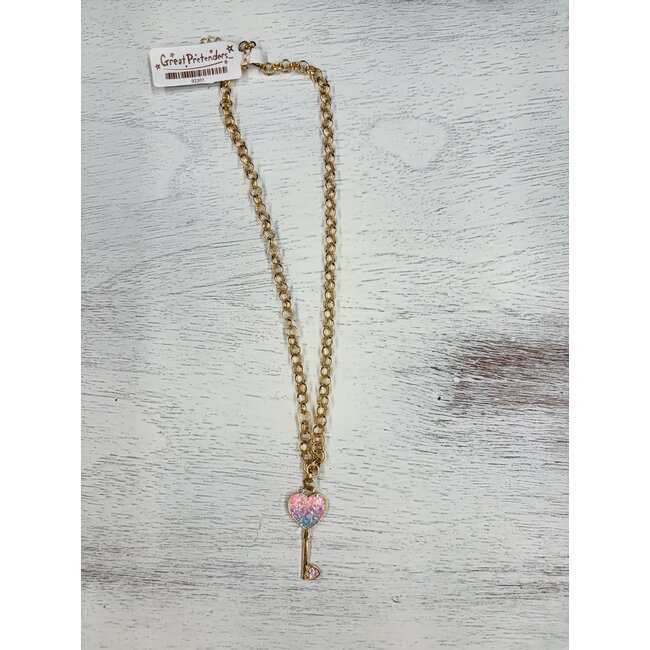 Great Pretenders Chic Key to My Heart Necklace