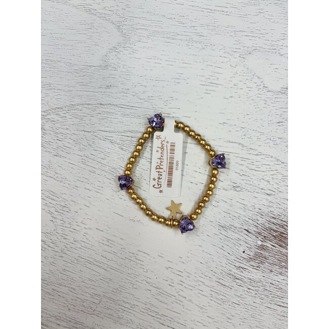 Great Pretenders Chic Amethyst Love Bracelet