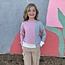 Paper Flower Patchwork Crop Mock Neck Sweatshirt