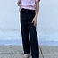 Wide Leg Denim Jeans in Black