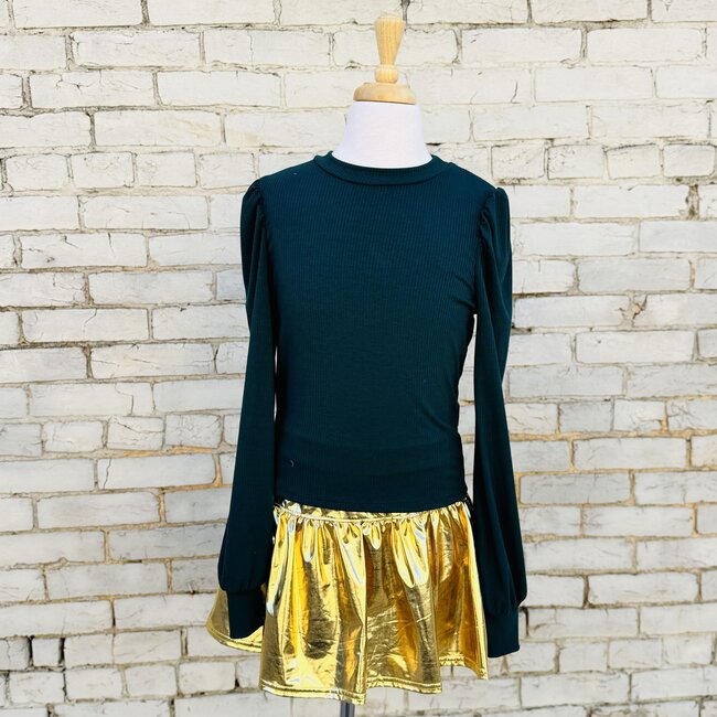 Sadie & Sage Hunter Loulou Gathered Cap Rib Top