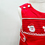 Red & White Santa Smocked Overalls