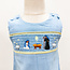 Light Blue Nativity Smocked Overalls