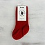 Little Stocking Co. Apple Red Cable Knit Knee High Socks