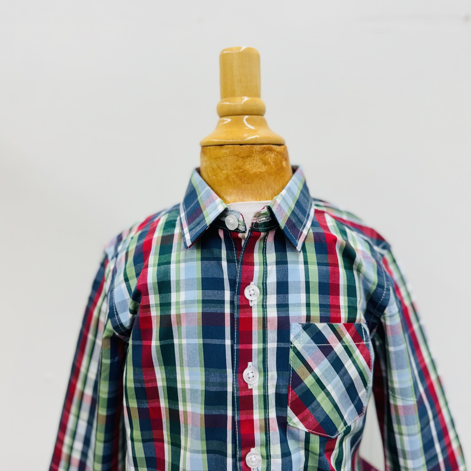 RuggedButts Button Down Shirt Prep Plaid