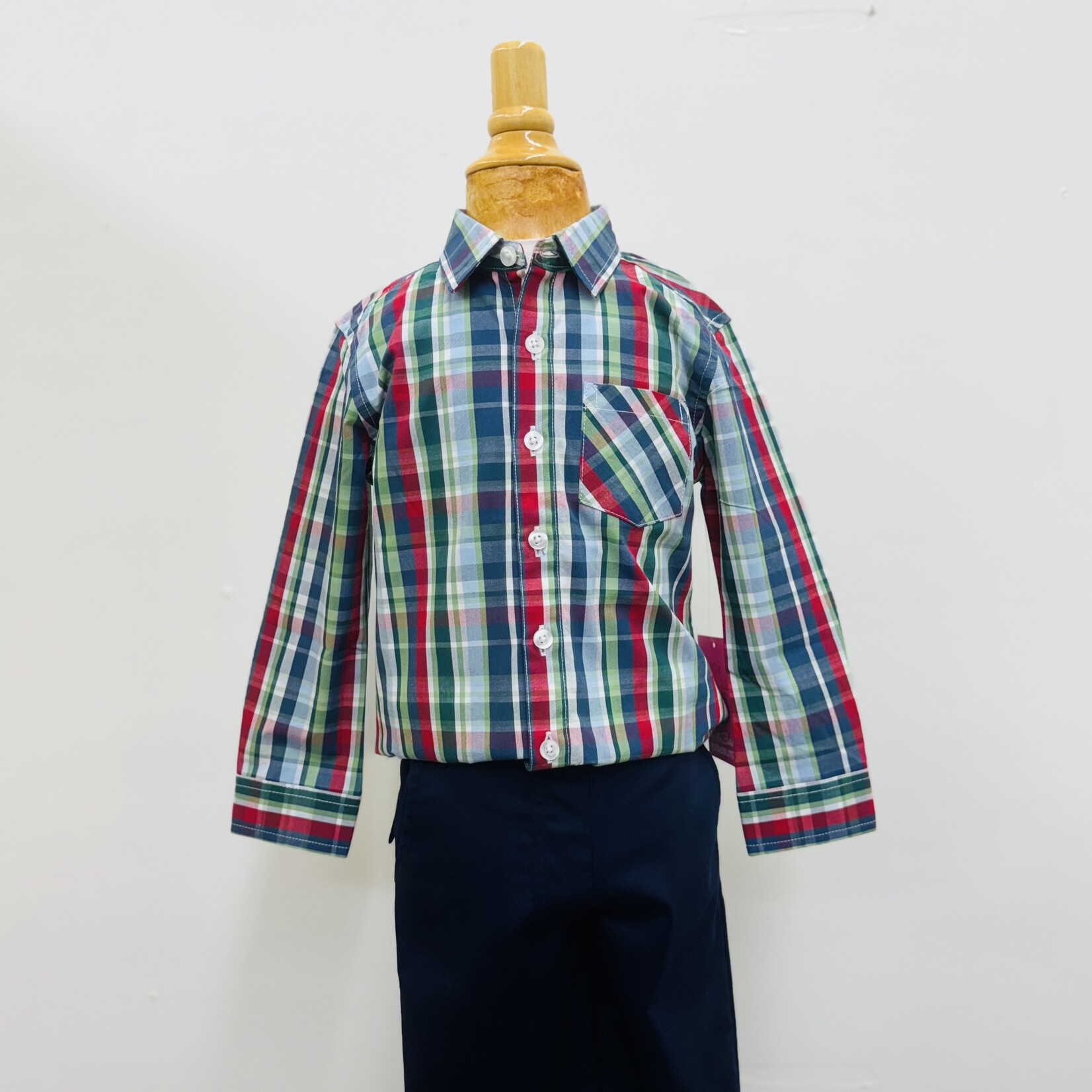 RuggedButts Button Down Shirt Prep Plaid