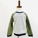 RuggedButts Raglan Sweatshirt Heather Gray Color Block