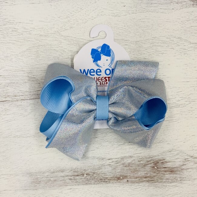 Wee Ones Medium Bow Mirror Dot Overlay Blue