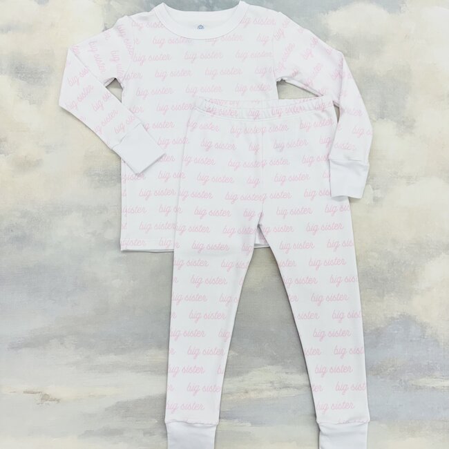 Magnolia Baby Big Sister Long Sleeve Pajamas