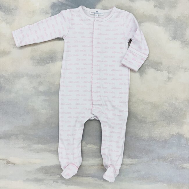 Magnolia Baby Little Sister Footie - Pink