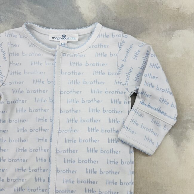 Magnolia Baby Little Brother Footie - Blue