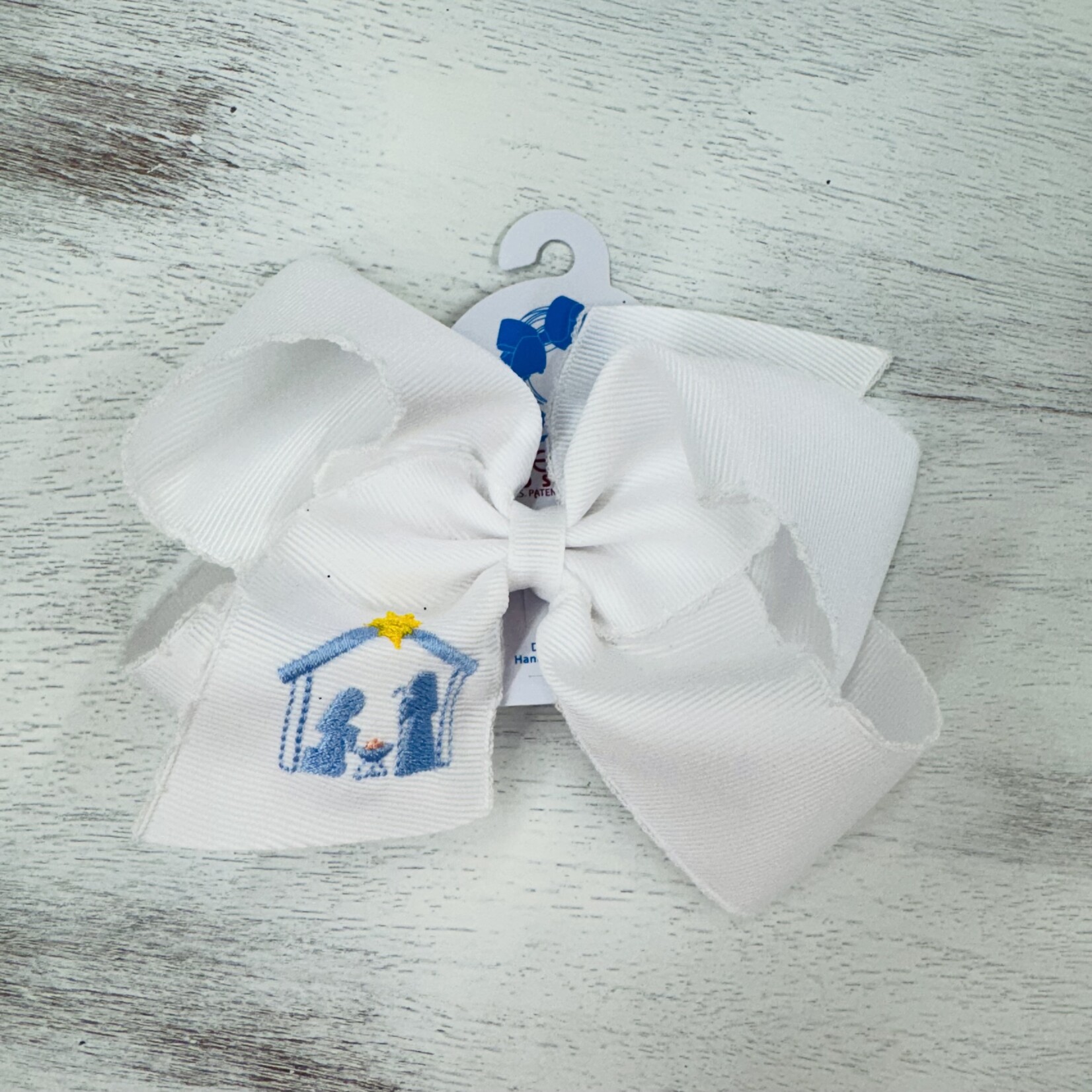 Wee Ones King Bow Moonstitch Edge Nativity