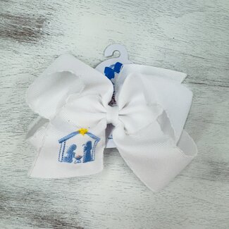 Wee Ones King Bow Moonstitch Edge Nativity