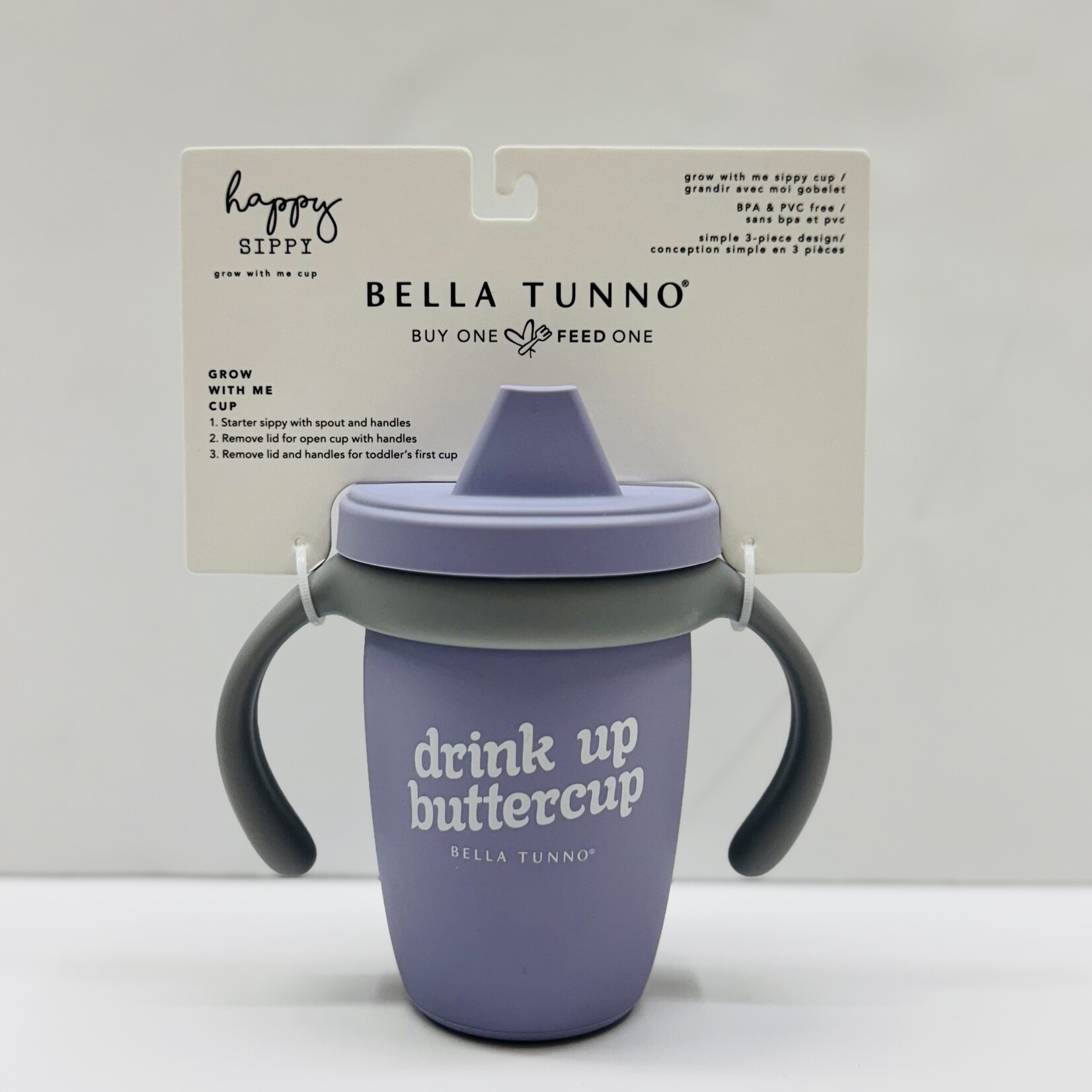Bella Tunno Drink Up Buttercup Happy Sippy Cup
